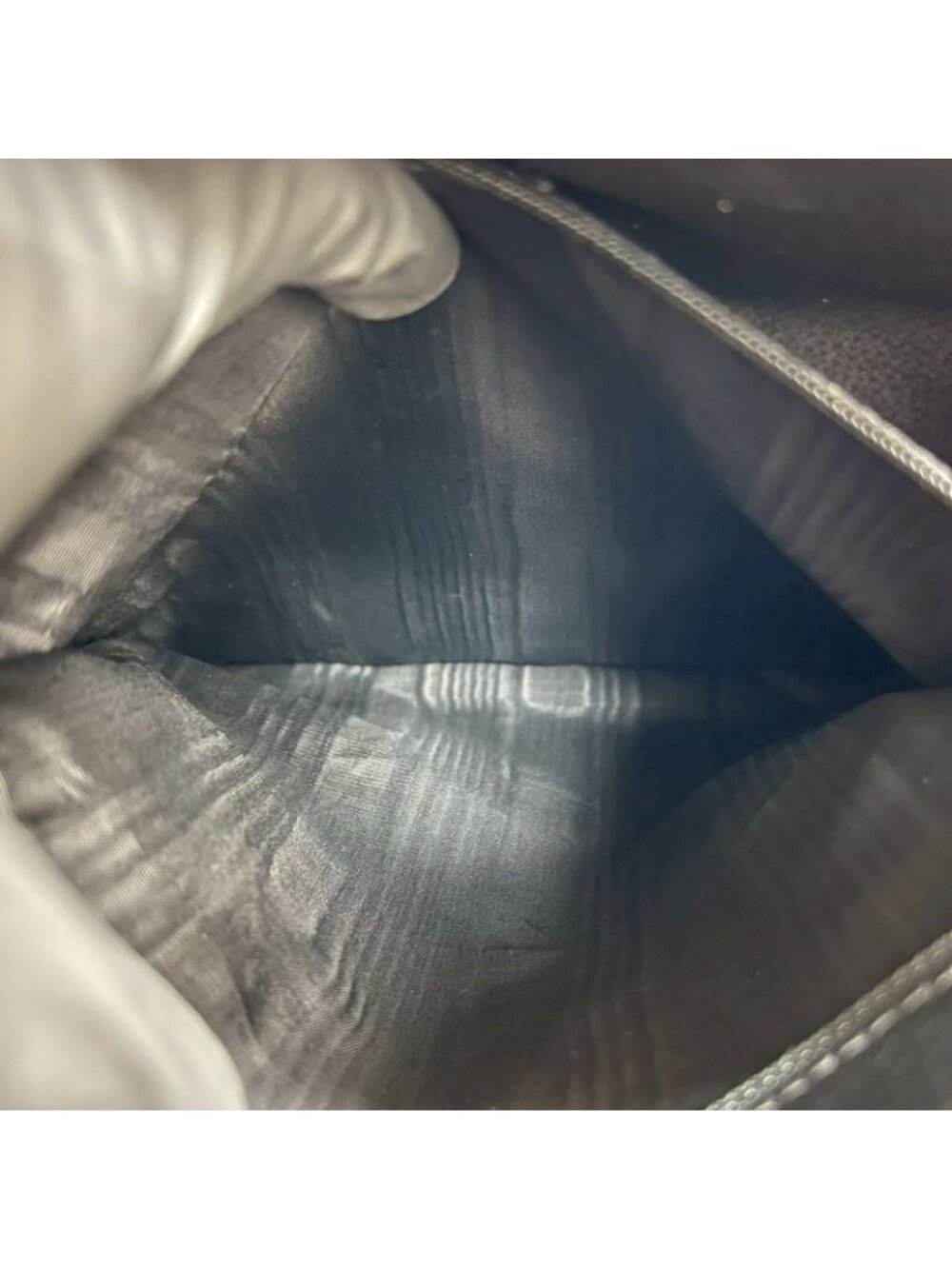 Celine Vintage Macadam Pattern Triomphe Logo Leather Handbag - Picture 10 of 10